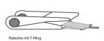 Ratsche + T-Ring für Flexabdeckung